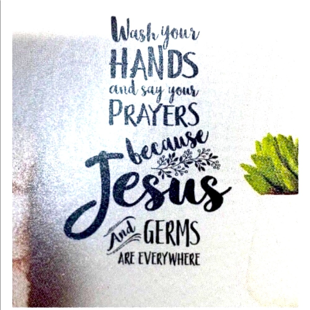 🧼 JESUS AND GERMS WALL ART DECAL 🧼